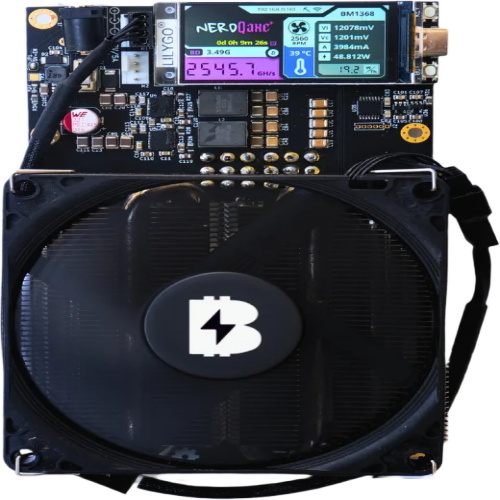 NerdMiner NerdQaxe+ 2.5Th/s  50W btc miner