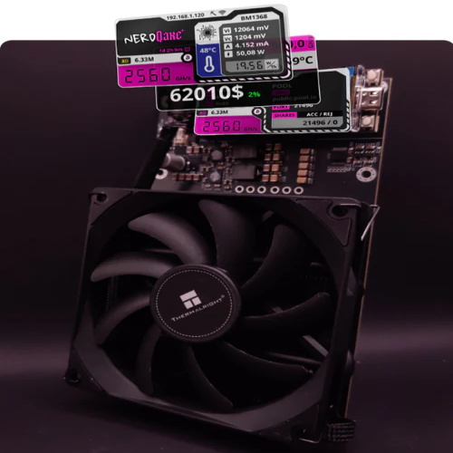 NerdQAxe + 2.4TH/s BTC Miner