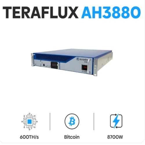 Auradine Teraflux AH3880 (600Th/s)