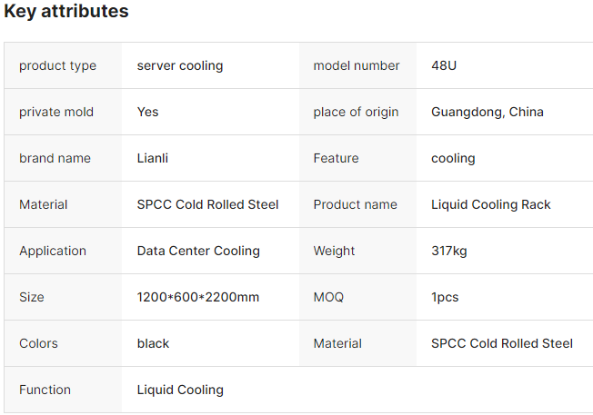 Server Rack IT Network Cabinet Equipment Enclosure Data Center Liquid Cooling Rack.png